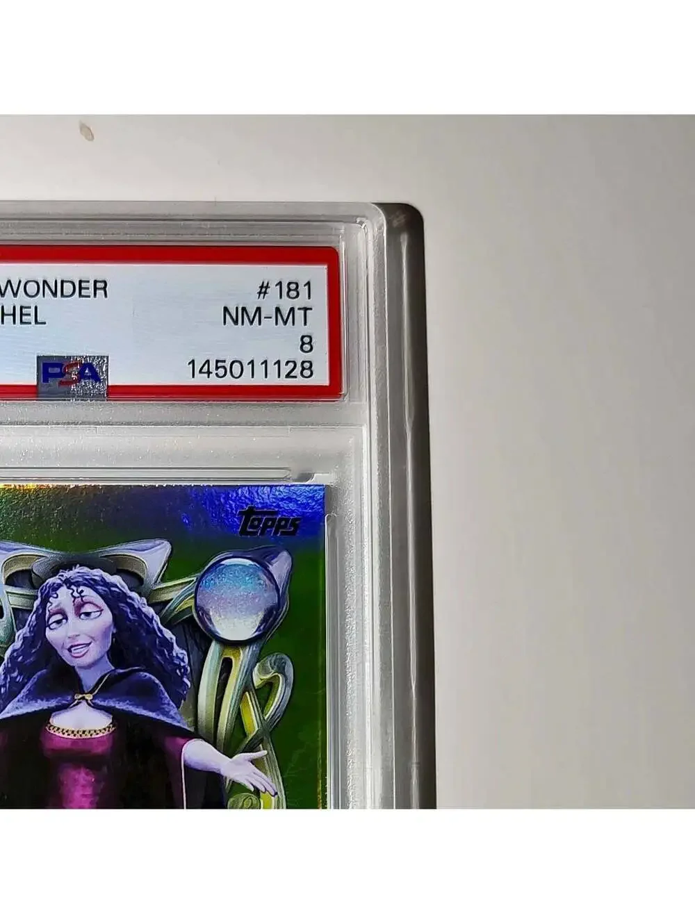Mother Gothel 2025 Topps Disney Wonder #181 Card Tangled PSA 8
